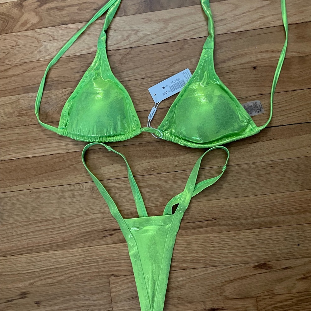 Thong 2 Piece Bikini Lime Medium